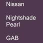 Preview: Nissan, Nightshade Pearl, GAB.